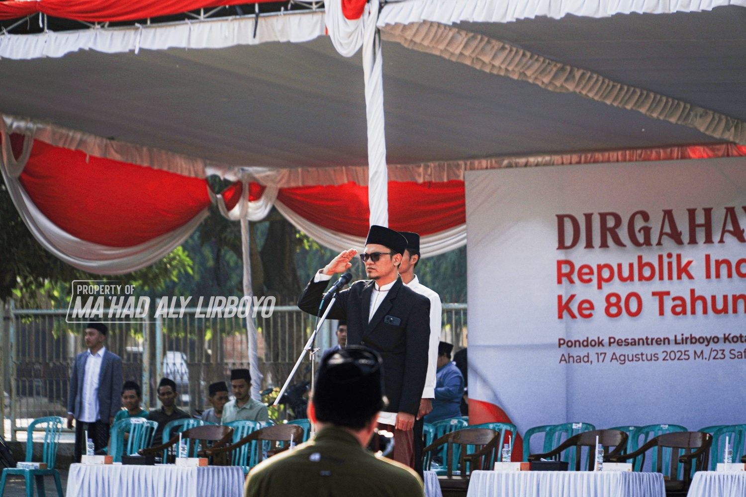 Mahasantri Ma’had Aly Lirboyo Ikut Peringati HUT RI ke-80 dengan Penuh Khidmat
